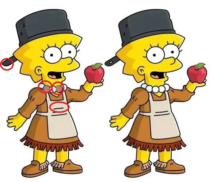 Ache a Diferença: A Lisa Fantasiada