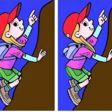 Ache a Diferença: A Menina Escaladora