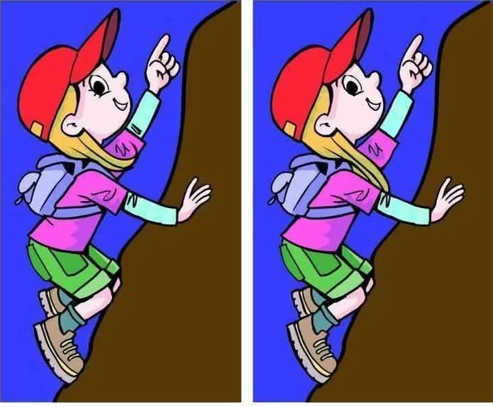 Ache a Diferença: A Menina Escaladora