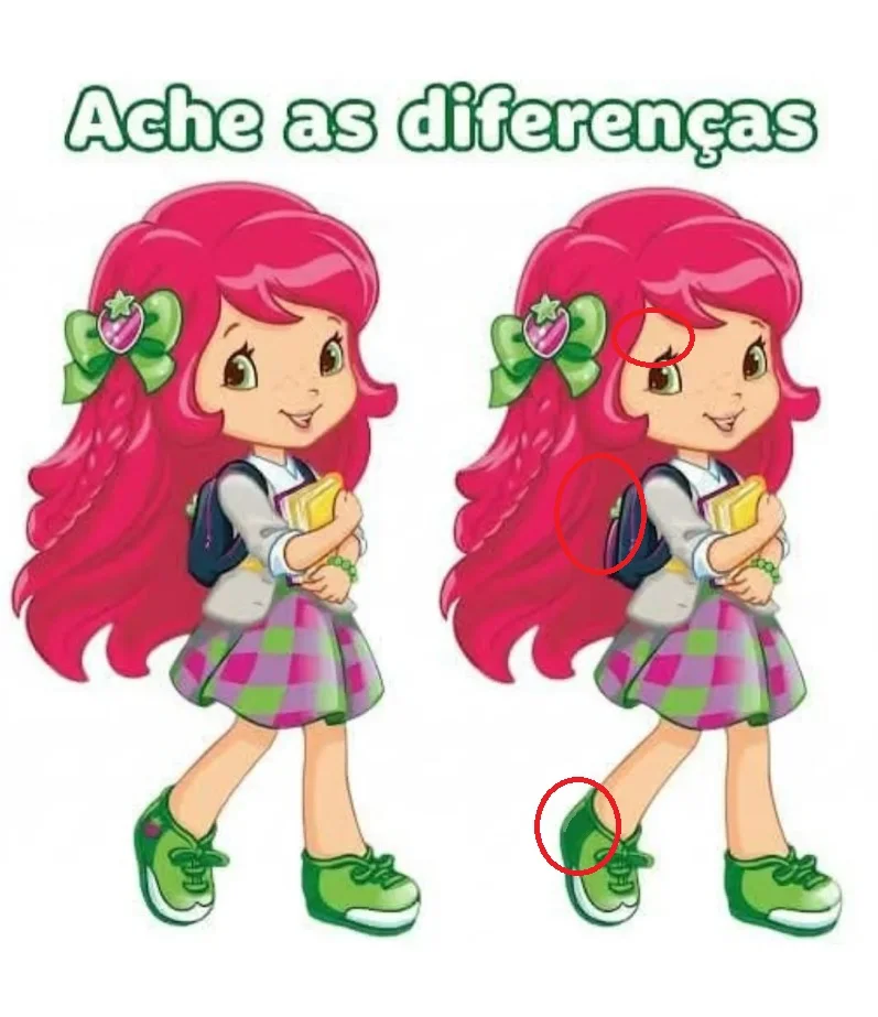 Ache a Diferença: A Moranguinho