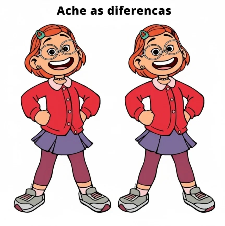 Ache as Diferenças: A Menininha Ruiva