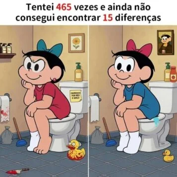 Ache as Diferenças: A Turma da Mônica no Banheiro