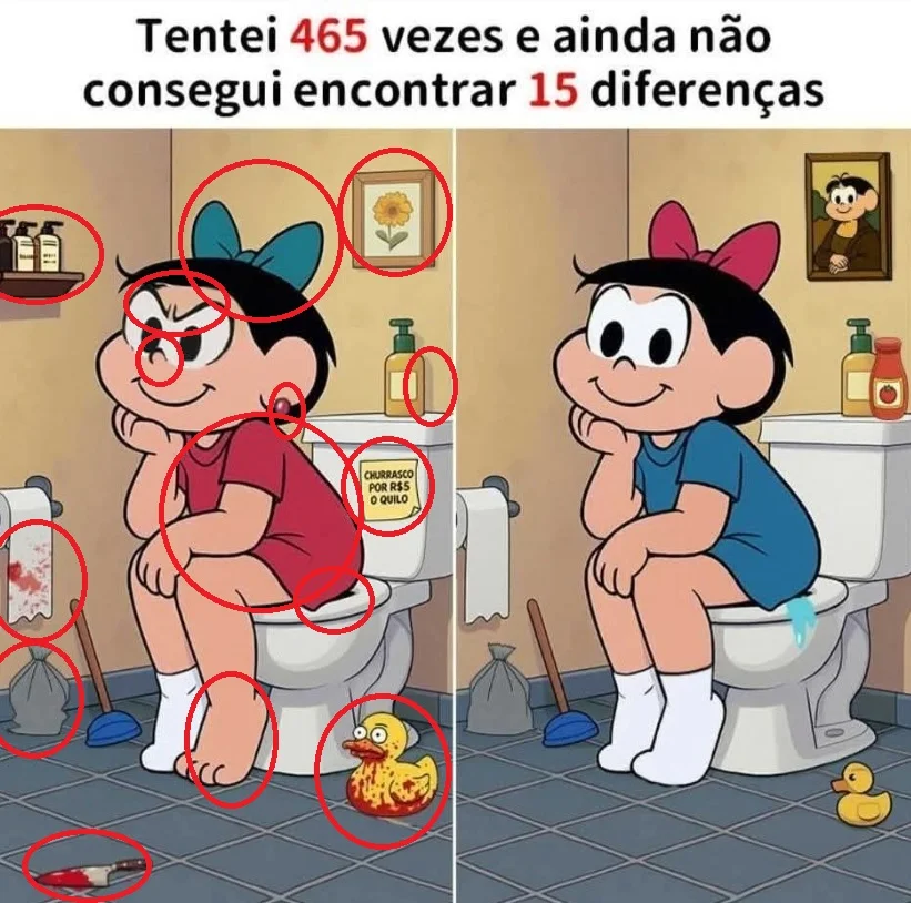 Ache as Diferenças: A Turma da Mônica no Banheiro