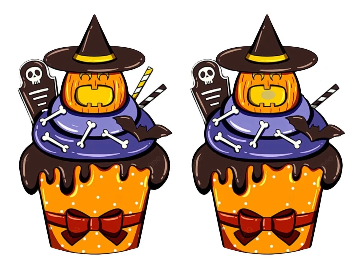 Ache as Diferenças: O Cupcake de Halloween