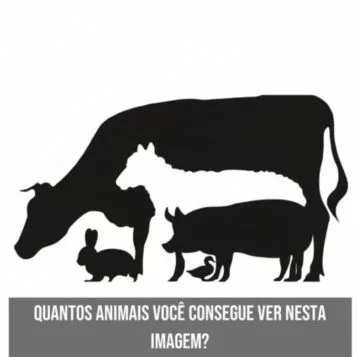 Desafio Visual: Quantos Animais Você Conasegue Ver Nessa Imagem?