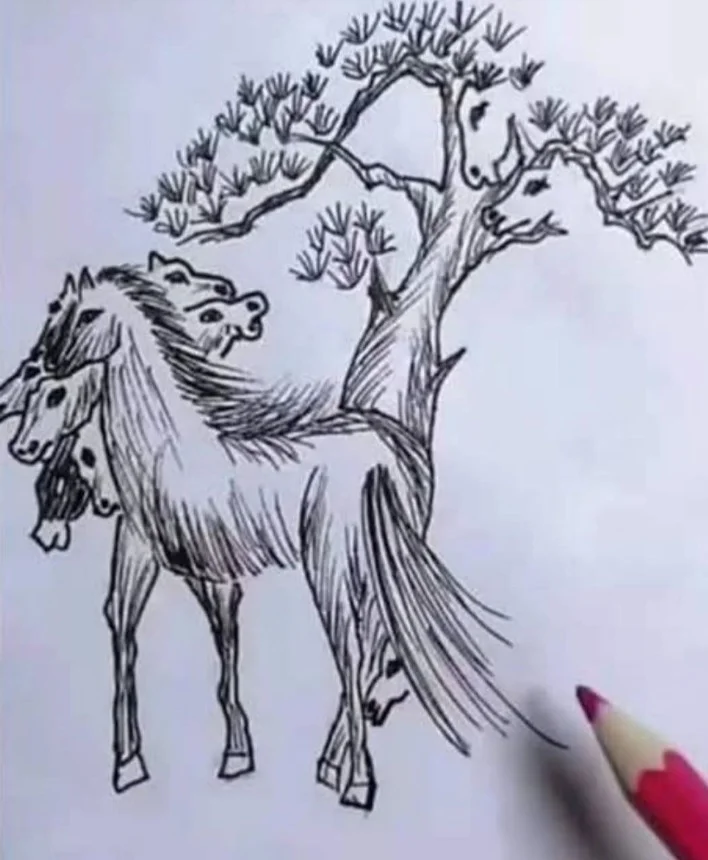 Desafio Visual: Quantos Cavalos Você Consegue Ver na Imagem?