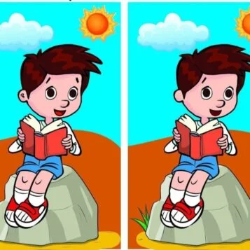 Desafio do Dia: Encontre as Diferenças no Menino Lendo em um Dia de Sol!