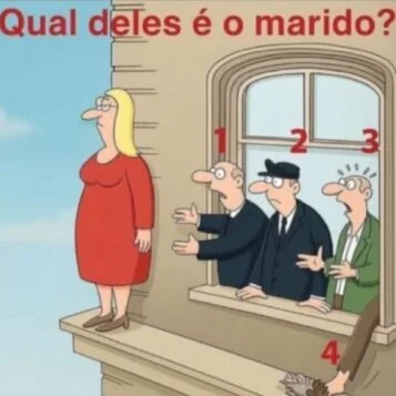 Qual Desses 4 Homens é o Marido da Mulher na Janela?
