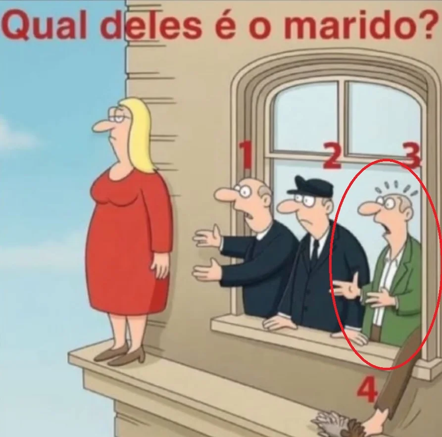 Qual Desses 4 Homens é o Marido da Mulher na Janela?