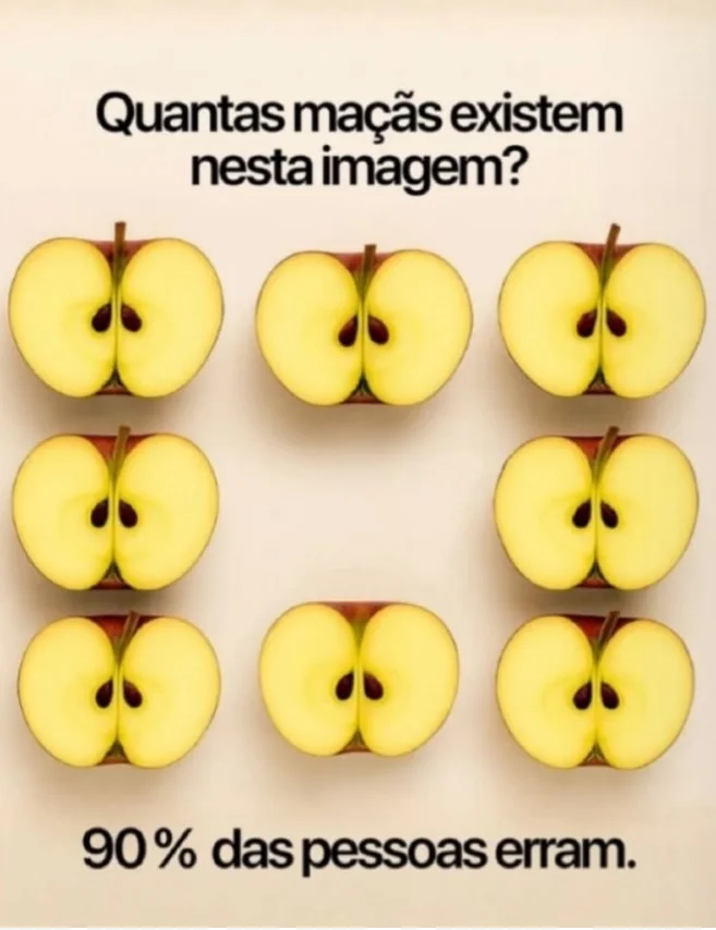 Quantas Maçãs Você Consegue Ver na Imagem?