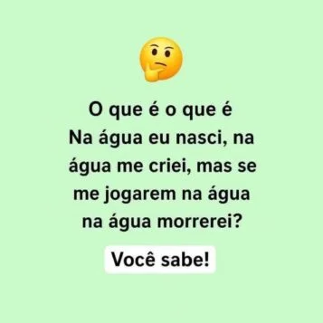 Desafio do Dia: O Que É, O Que É?