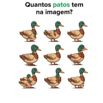 Desafio do Dia: Quantos Patos Estão Escondidos na Imagem?