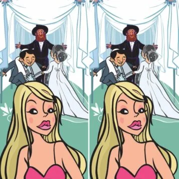 Ache a Diferença: Casamento Feliz com Convidada