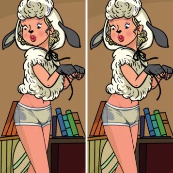 Ache a Diferença: Moça Vestida de Cordeirinha