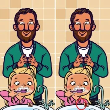 Ache a Diferença: Pai Preparando a Filha para Sair