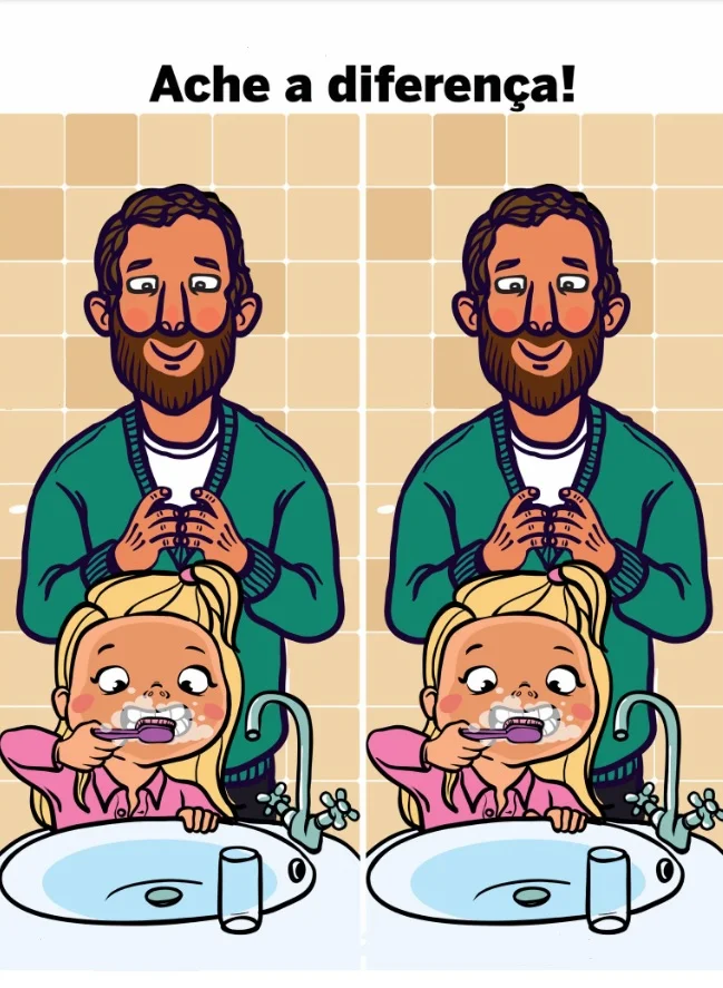 Ache a Diferença: Pai Preparando a Filha para Sair