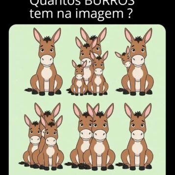 Desafio do Dia: Quantos Burros Estão Escondidos na Imagem?