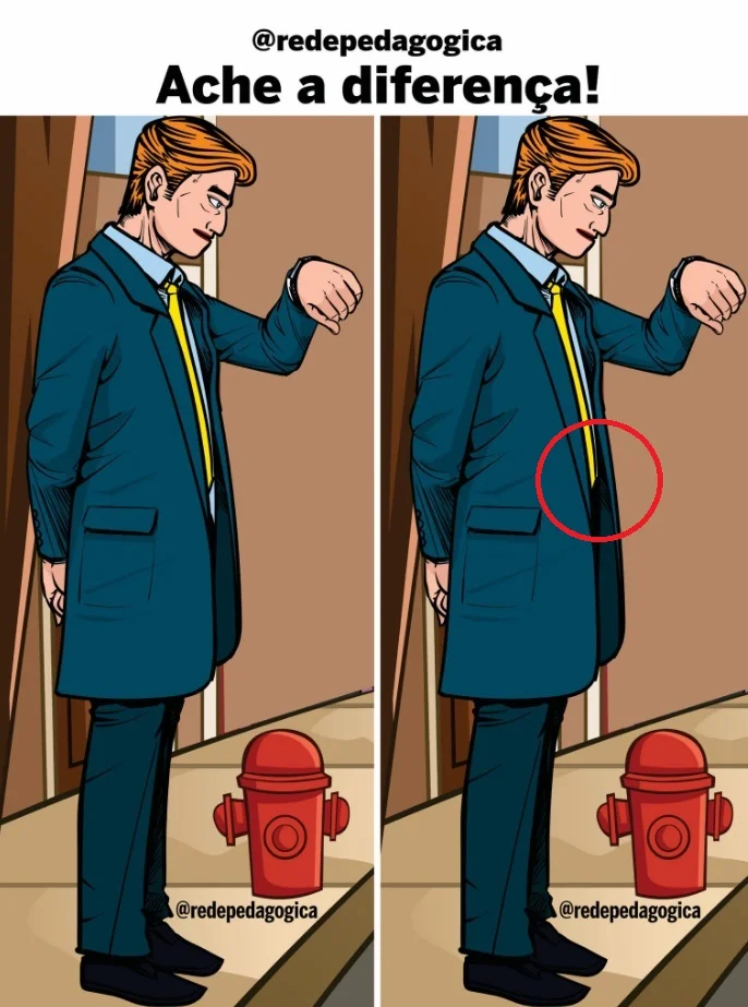 Desafio Visual: Encontre a Diferença no Homem de Negócios!