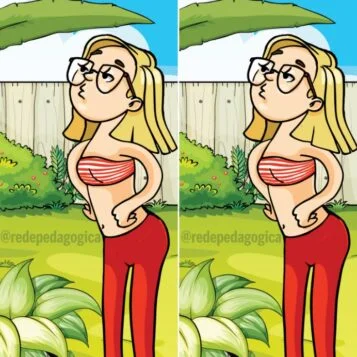 Desafio Visual: Encontre a Diferença no Jardim de Verão