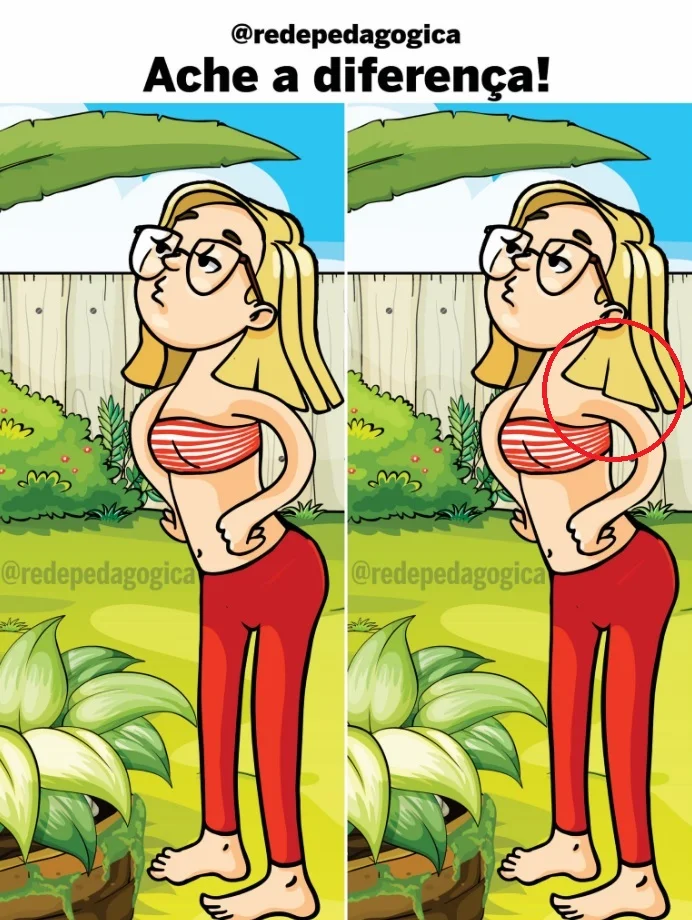 Desafio Visual: Encontre a Diferença no Jardim de Verão