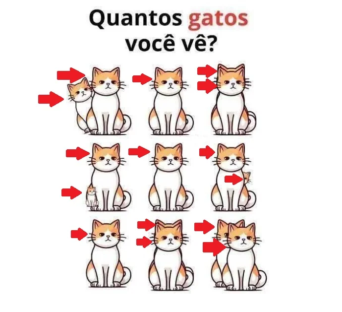 Desafio Visual: Quantos Gatos Você Consegue Encontrar?