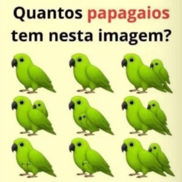 Desafio Visual: Quantos Papagaios Você Consegue Encontrar?