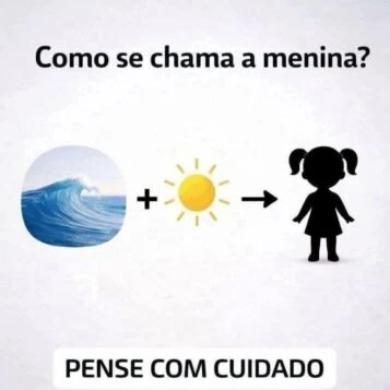 Como se chama a menina? Você consegue descobrir?