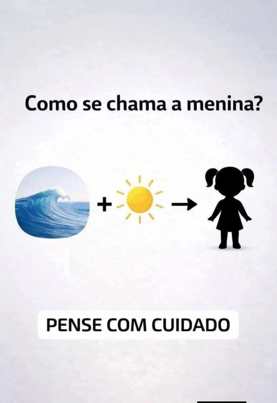 Como se chama a menina? Você consegue descobrir?