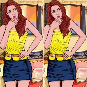 Desafio Visual: Encontre a Diferença na Moça de Amarelo!