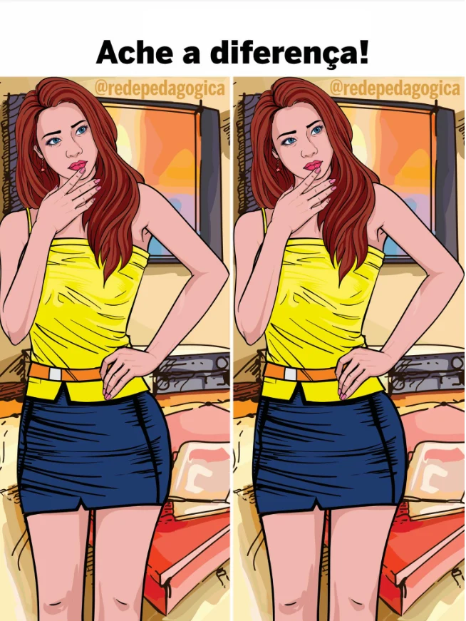 Desafio Visual: Encontre a Diferença na Moça de Amarelo!