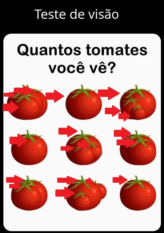 Desafio Visual: Quantos Tomates Você Consegue Enxergar?