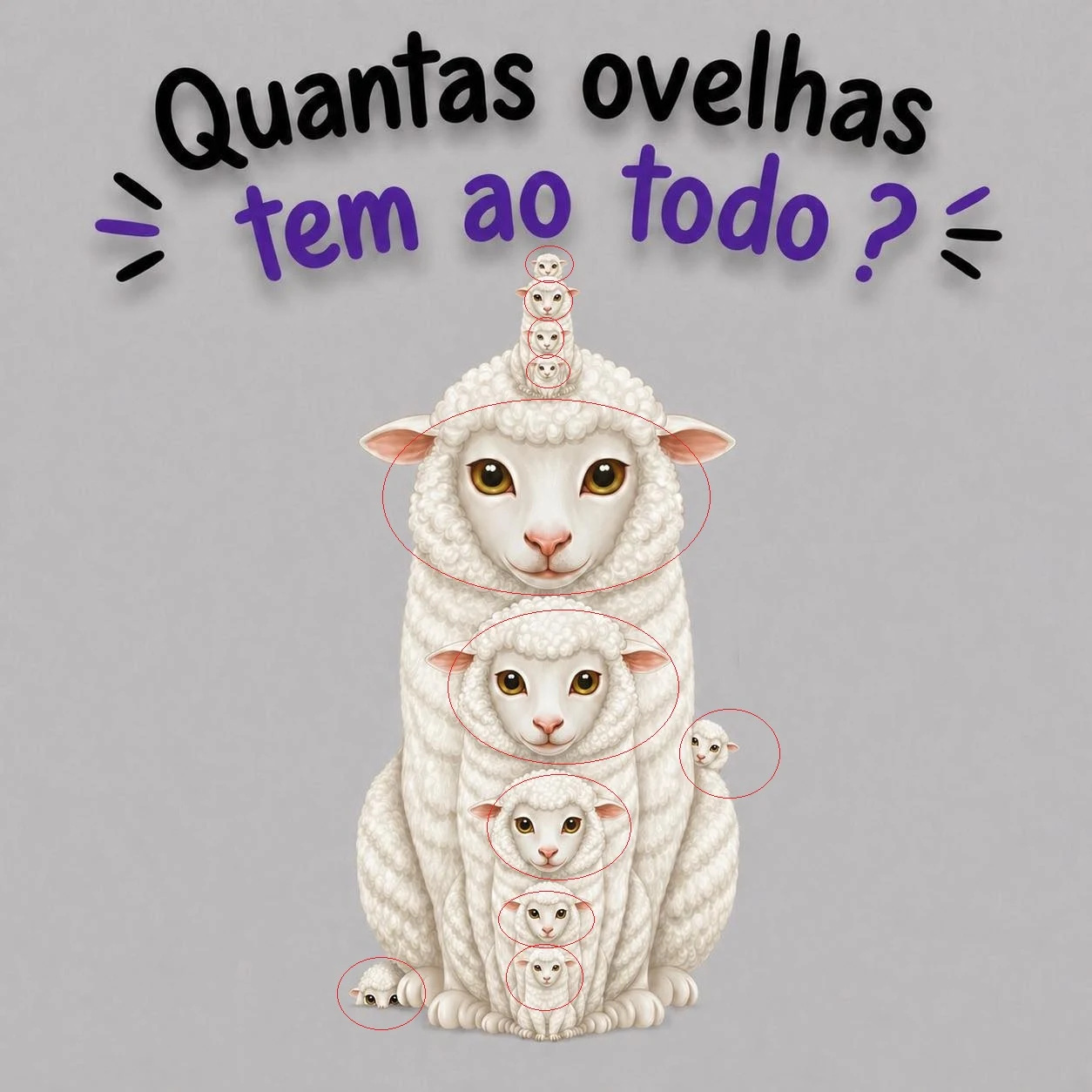 quantas ovelhas tem na imagem desafio visual