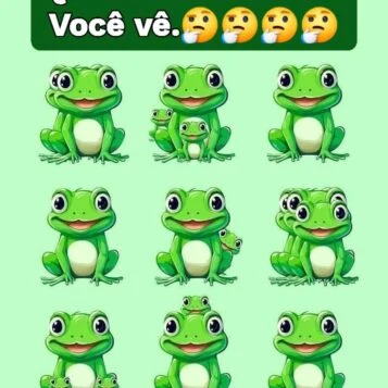 quantas pelelecas você vê desafio visual com sapos escondidos