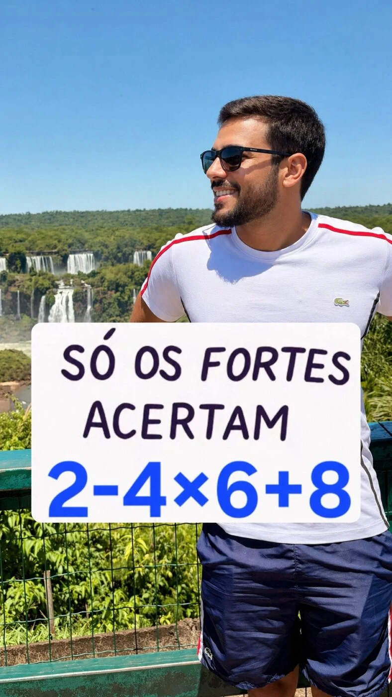 Quanto é 2-4x6+8?