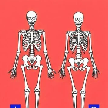 teste quem é a mulher esqueleto A ou B