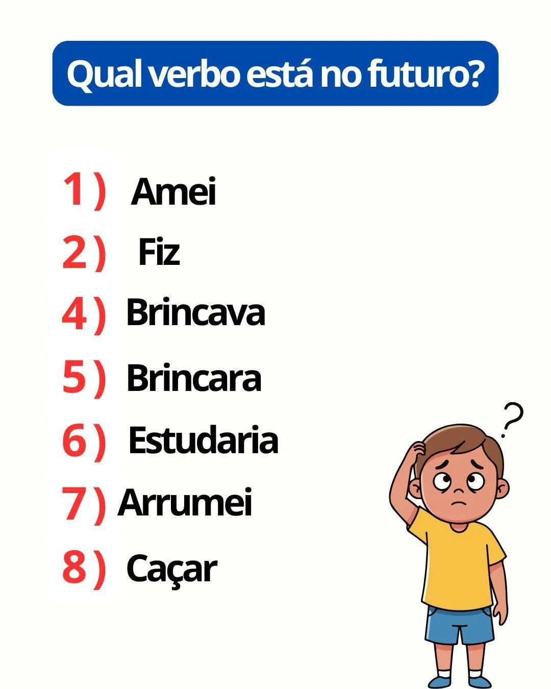 qual verbo está no futuro teste de português