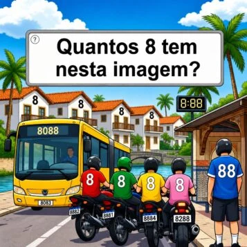 desafio visual encontre todos os números 8 na imagem